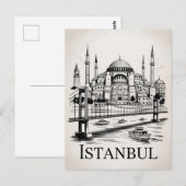 Vintage van Istanboel Briefkaart (Voorkant / Achterkant)