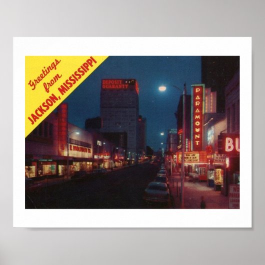 Vintage van Jackson MS Poster (Voorkant)