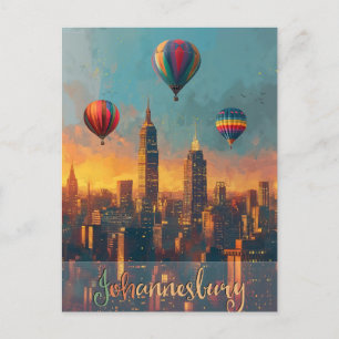 Vintage van Johannesburg Briefkaart