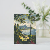 Vintage van Kauai Hawaii Briefkaart (Staand voorkant)