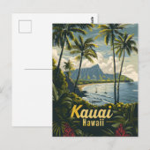 Vintage van Kauai Hawaii Briefkaart (Voorkant / Achterkant)