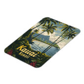 Vintage van Kauai Hawaii Magneet (Linkerzijde)