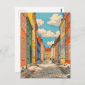 Vintage van Kopenhagen Briefkaart (Voorkant / Achterkant)