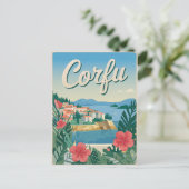 Vintage van Korfoe Briefkaart (Staand voorkant)