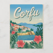 Vintage van Korfoe Briefkaart (Voorkant)