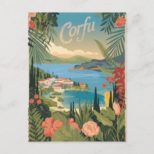 Vintage van Korfoe Briefkaart (Voorkant)
