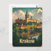 Vintage van Krakau Briefkaart (Voorkant / Achterkant)