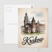 Vintage van Krakau Briefkaart (Voorkant / Achterkant)