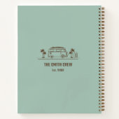 Vintage Van Life Sage Surfer Road Trip Notitieboek (Achterkant)