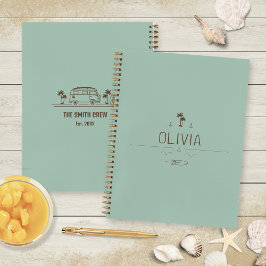 Vintage Van Life Sage Surfer Road Trip Notitieboek