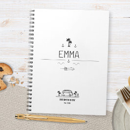 Vintage Van Life Surfer Crew Travel Journal Notitieboek