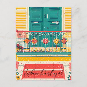 Vintage van Lissabon Briefkaart