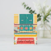 Vintage van Lissabon Briefkaart (Staand voorkant)