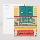 Vintage van Lissabon Briefkaart (Voorkant / Achterkant)