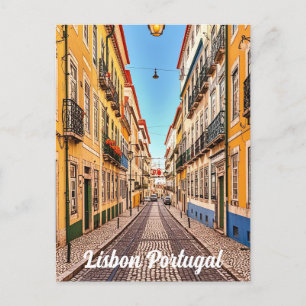 Vintage van Lissabon Briefkaart