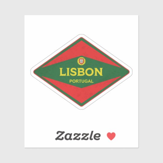 Vintage van Lissabon Sticker (Vel)