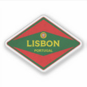 Vintage van Lissabon Sticker (Voorkant)