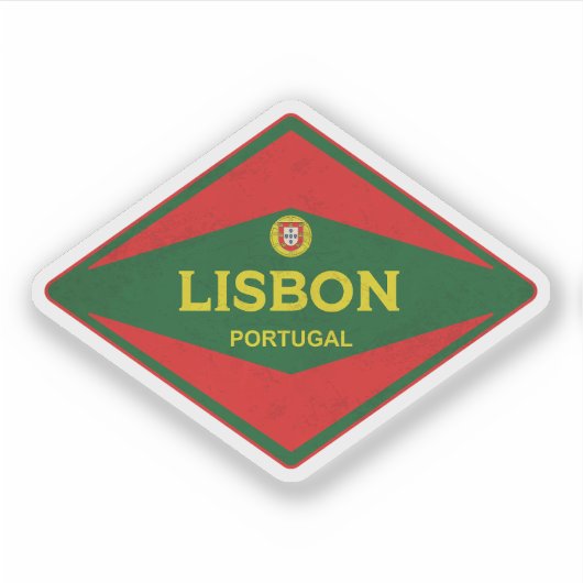 Vintage van Lissabon Sticker (Voorkant)