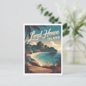 Vintage van Lord Howe Island Briefkaart (Staand voorkant)