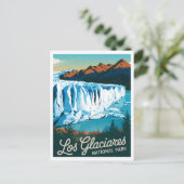 Vintage van Los Glaciares Briefkaart (Staand voorkant)