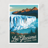 Vintage van Los Glaciares Briefkaart (Voorkant)