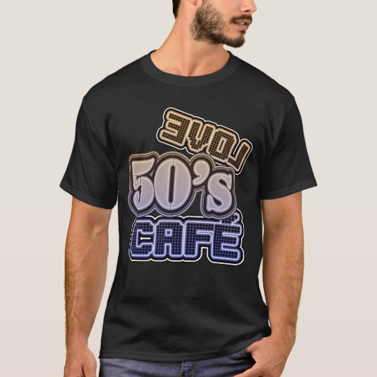 Vintage van Love 50's Cafe #2 - T-Shirt (Voorkant)