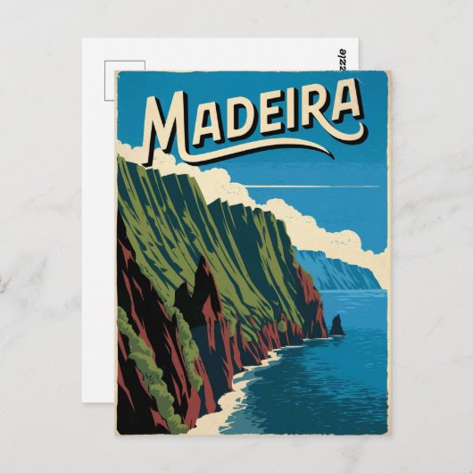 Vintage van Madeira Briefkaart (Voorkant / Achterkant)