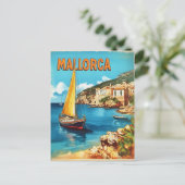 Vintage van Mallorca Briefkaart (Staand voorkant)