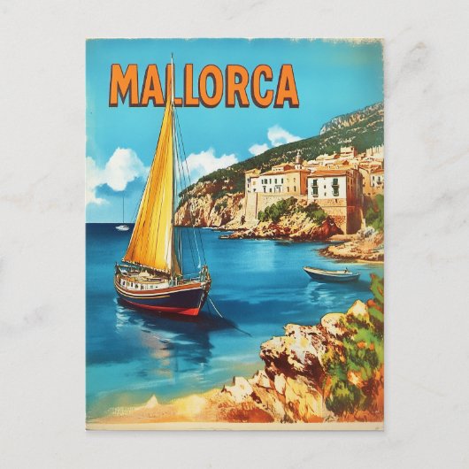 Vintage van Mallorca Briefkaart (Voorkant)