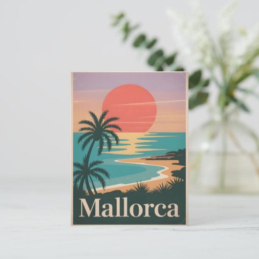 Vintage van Mallorca Briefkaart (Staand voorkant)