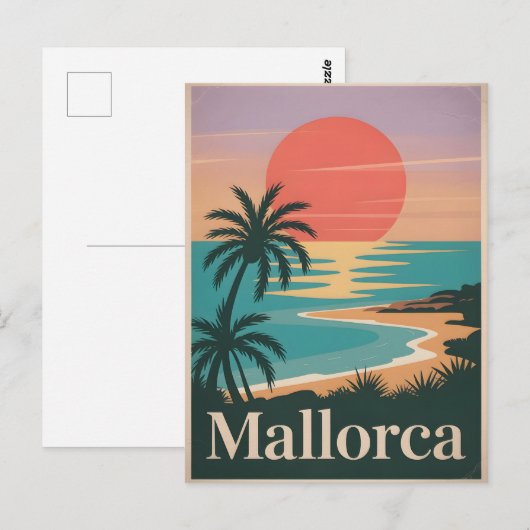 Vintage van Mallorca Briefkaart (Voorkant / Achterkant)