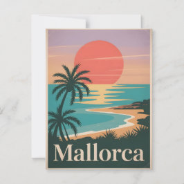Vintage van Mallorca Briefkaart