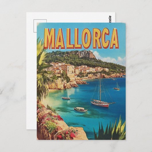 Vintage van Mallorca Briefkaart (Voorkant / Achterkant)
