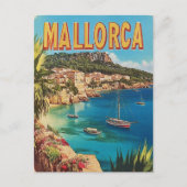 Vintage van Mallorca Briefkaart (Voorkant)