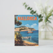 Vintage van Mallorca Briefkaart (Staand voorkant)