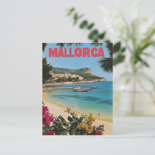 Vintage van Mallorca Briefkaart (Staand voorkant)
