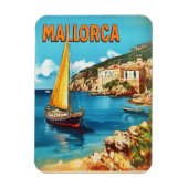 Vintage van Mallorca Magneet (Verticaal)