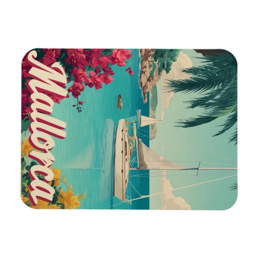 Vintage van Mallorca Magneet (Horizontaal)