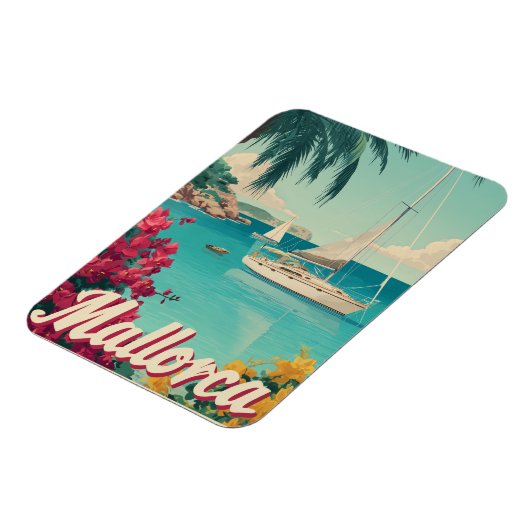 Vintage van Mallorca Magneet (Linkerzijde)