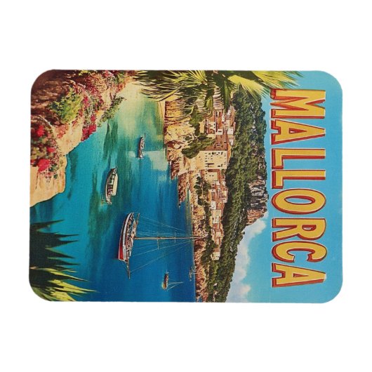 Vintage van Mallorca Magneet (Horizontaal)