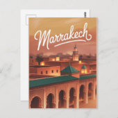 Vintage van Marrakech Briefkaart (Voorkant / Achterkant)