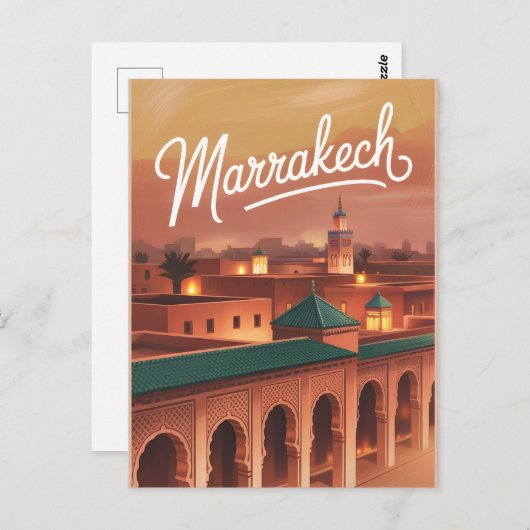 Vintage van Marrakech Briefkaart (Voorkant / Achterkant)