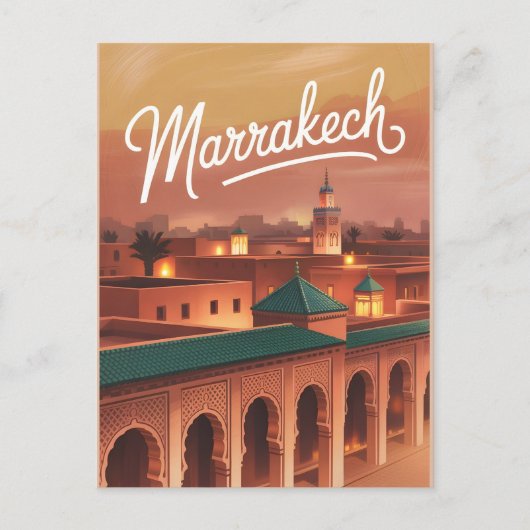 Vintage van Marrakech Briefkaart (Voorkant)