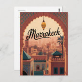 Vintage van Marrakech Briefkaart (Voorkant / Achterkant)