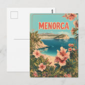 Vintage van Menorca Briefkaart (Voorkant / Achterkant)