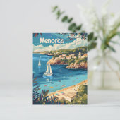 Vintage van Menorca Briefkaart (Staand voorkant)