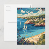 Vintage van Menorca Briefkaart (Voorkant / Achterkant)
