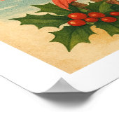Vintage Van Miami Met Liefde Kerstposter Poster (Hoek)
