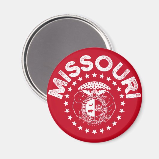 Vintage van Missouri Magneet (Voorkant / Achterkant)
