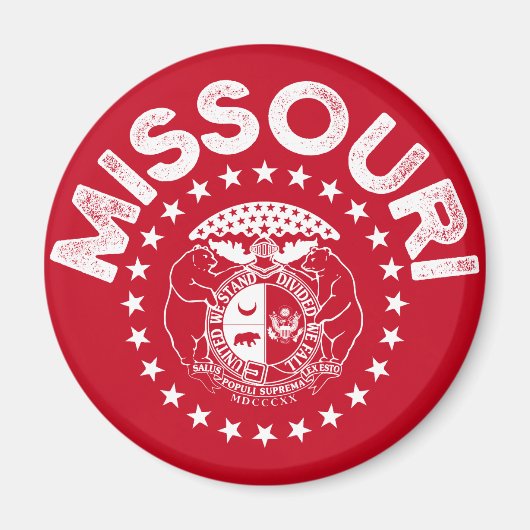 Vintage van Missouri Magneet (Voorkant)